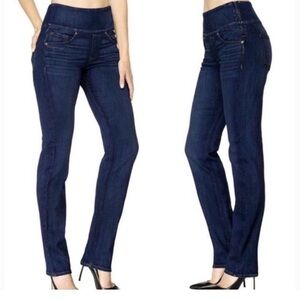 244. Spanx Alexia Skinny Jeans Side Zipper Medium Wash Blue US XL